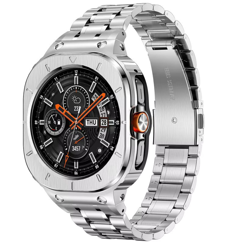 Geekthink Uhrenarmband Edelstahl, Samsung Galaxy Watch Ultra 47 mm - Bild 4