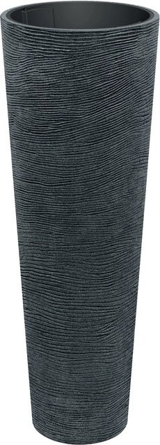 Prosperplast Blumentopf Tubra Schlank Hoch Anthrazit-Schwarz Höhe: 135 cm, Durchmesser: 48 cm - Bild 1