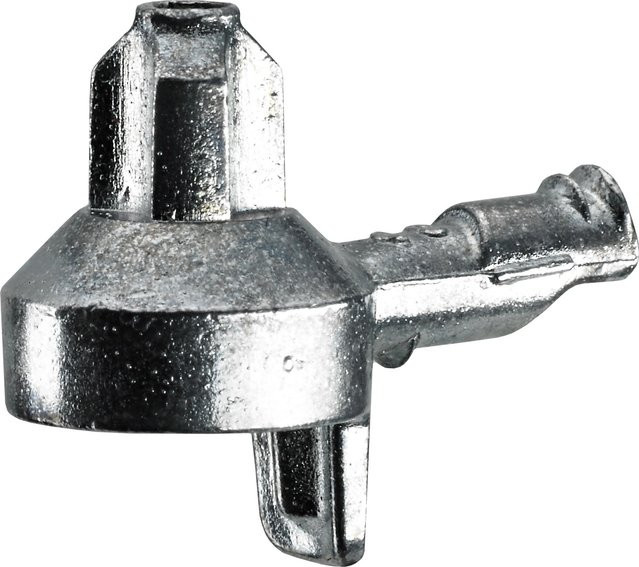 Hettich Bodenträger mit Zapfen Ø 3 mm / 5 mm aus Zinkdruckguss in Silber, 20 Stück - Bild 1