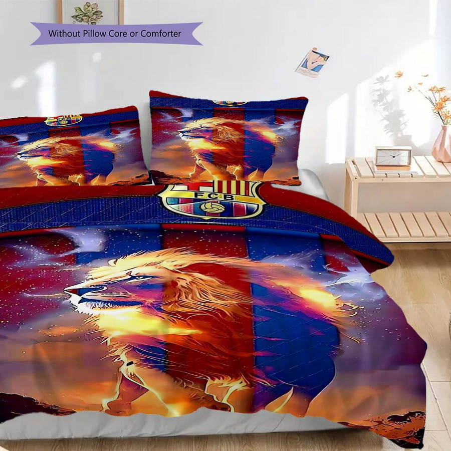 Manus Home FC Barcelona Bettwäsche Set mit Motiv, Multicolor, B/H: 250 x 220 cm (1 Bettbezug und 2 Kissenbezüge) - Bild 2