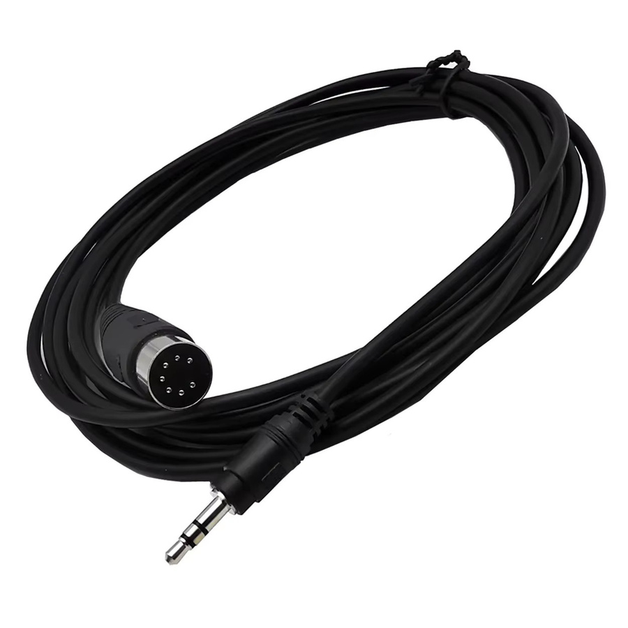 BSN Premium Audiokabel 7-poliger DIN-Stecker auf 3,5 mm Stereo-Klinke in Schwarz - Bild 3