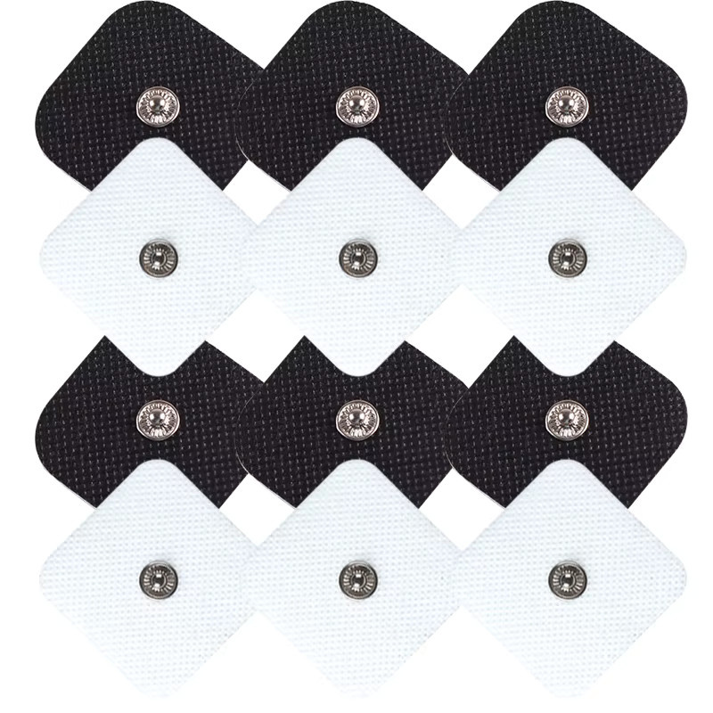 Yinhang Selbstklebende Vlies-Elektrodenpads für TENS Digital Massagegerät und Nervenstimulator, Weiß, 4 x 4 cm - Bild 2