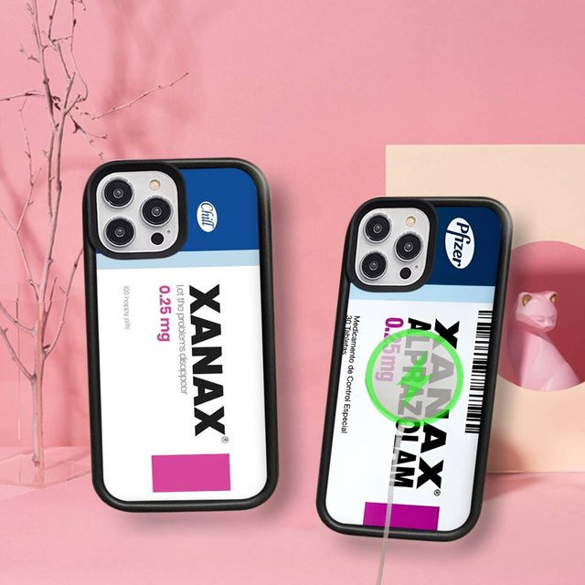 X-XANAXS MagSafe Magnetische Kabellose Handyhülle mit P-Muster für iPhone 17 16 15 14 13 12 11 Pro Max Plus in Multicolour - Bild 1