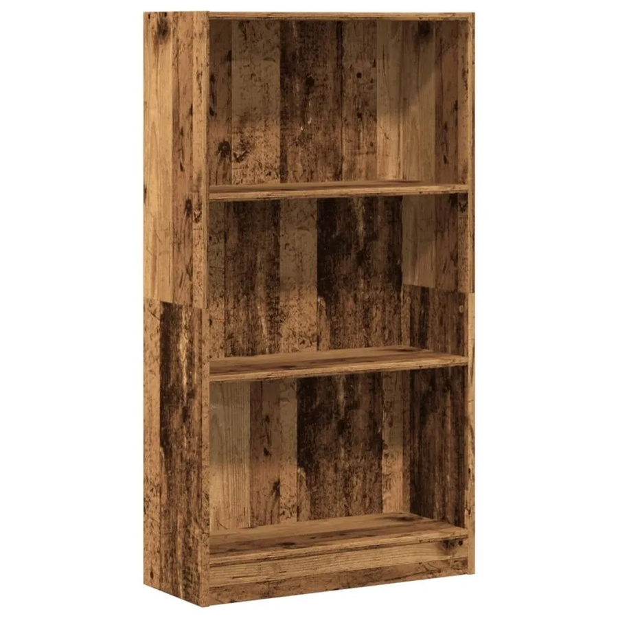 vidaXL Bücherregal in Altholz-Optik aus Holzwerkstoff, Braun, B/T/H: 60 x 24 x 109 cm - Bild 2