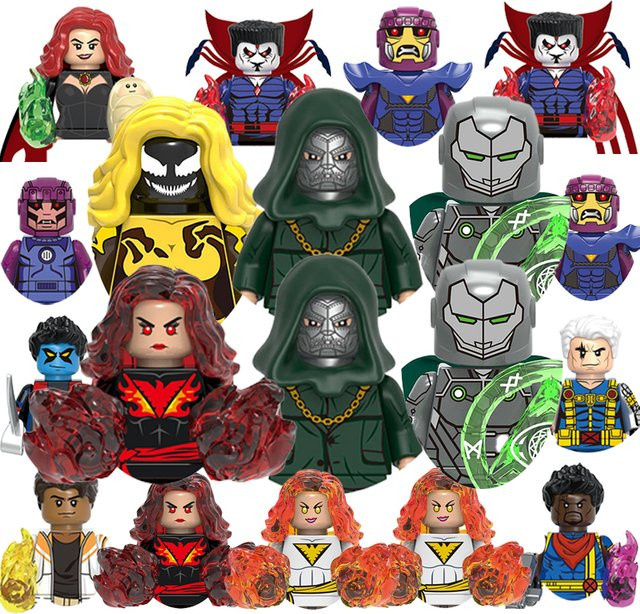World Legends Doctor Doom X-Men Hela Wanda Mini-Actionfiguren, Bausteine - Bild 1