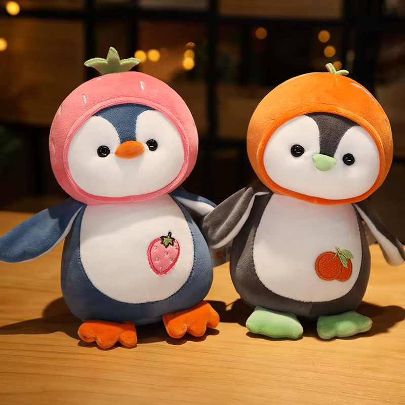 YUZHINUO Kawaii Cartoon Pinguin Plüschtier, Weiche Puppe, 1-teiliges Set - Bild 1