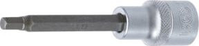 BGS Bit-Einsatz 4261 in Silber, Länge: 100 mm, Antrieb Innenvierkant: 12,5 mm (1/2"), Innensechskant: 6 mm - Bild 1