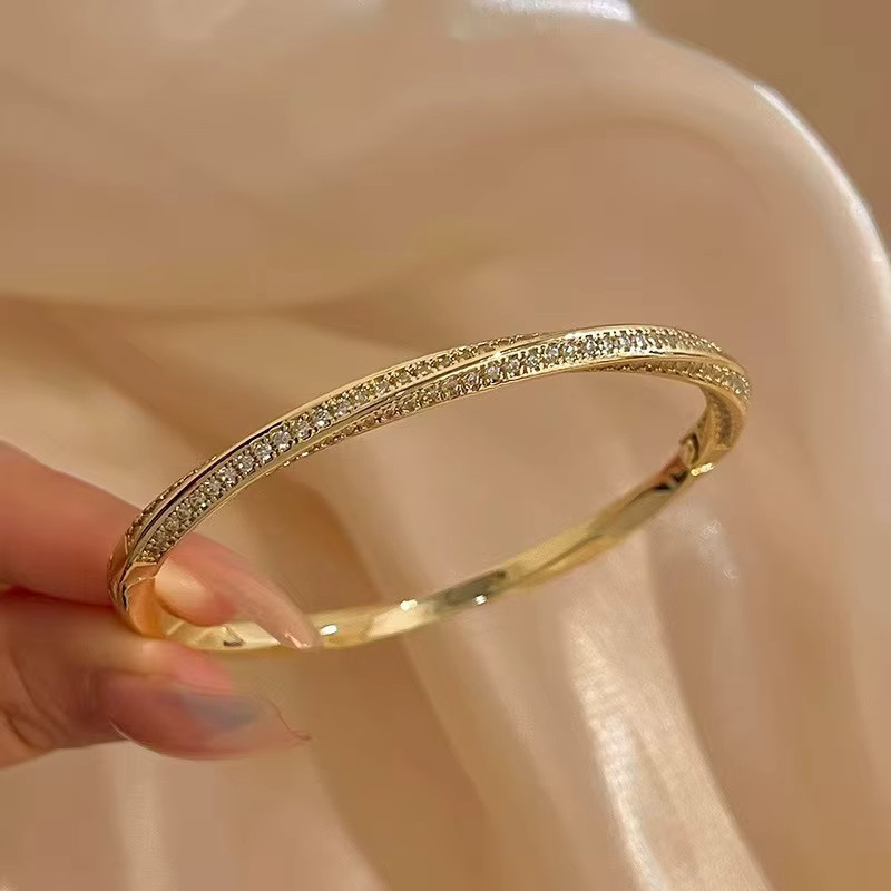 Yupsk Armband Edelstahl, Zirkonia, Damen, Gold - Bild 2