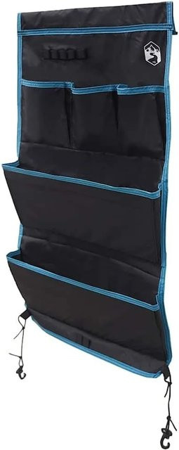 vidaXL Aufbewahrungstasche Schwarz und Blau aus Oxford Stoff 91 x 47,5 cm - Bild 1