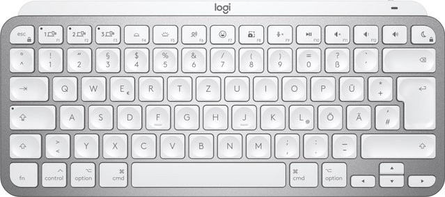 Logitech MX Keys Mini for Mac Bluetooth Tastatur QWERTZ Deutsch Grau Silber - Bild 1