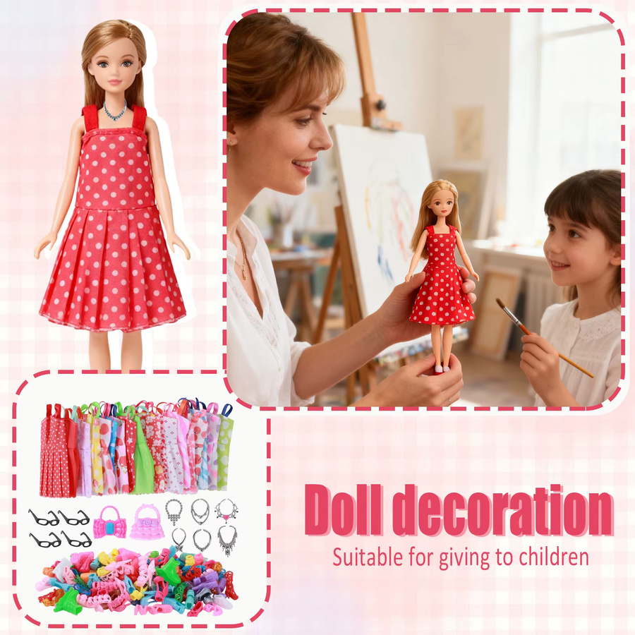 Barbie Puppenkleidung und Accessoires, 32-teiliges Set - Bild 2