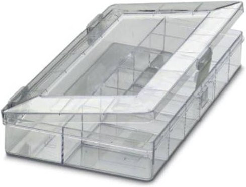Phoenix Contact SORTI 2/12 Sortimentskasten transparent mit 12 festen Fächern, B/T/H: 10,5 x 21,0 x 3,6 cm - Bild 1