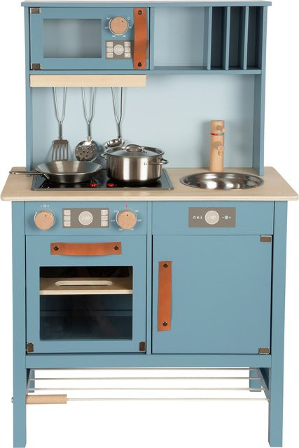 Small Foot Kinderküche kompakt tasty Küche Holz blau ab 3 Jahren - Bild 1