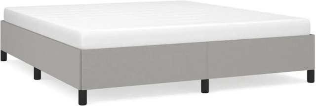 vidaXL Bettgestell modern in Grau mit Stoffbezug B/T/H: 160 x 203 x 35 cm - Bild 1