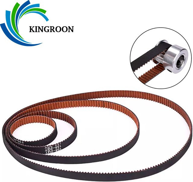 KINGROON GT2 Synchron-Zahnriemen 6mm Breite, Schwarz, 6m Länge - Bild 1