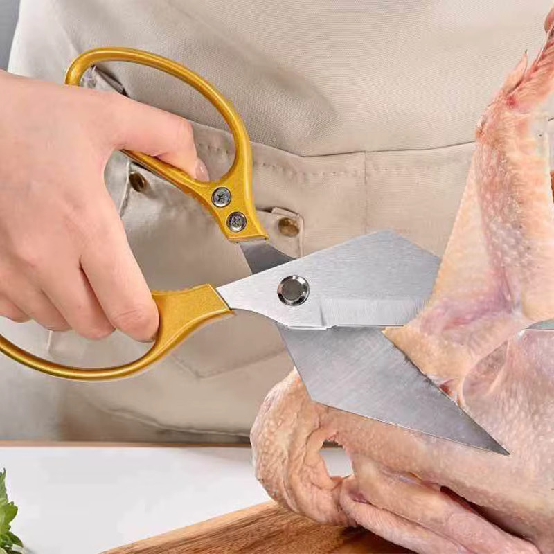 GuanQi Geflügelschere aus Edelstahl mit scharfer Klinge für Fleisch, Fisch und BBQ - Bild 4