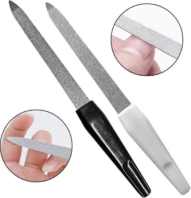 vvocci Nagelfeilen-Set, 3-teilig, Metall, Schwarz - Bild 1