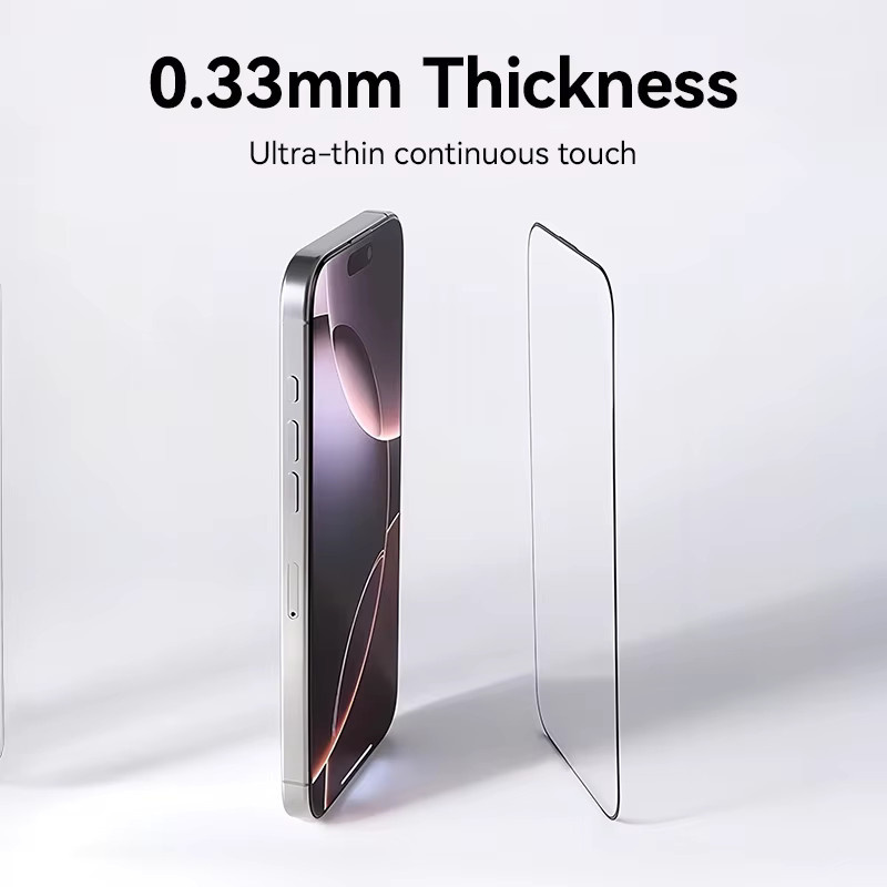 Joyroom HD Glas Displayschutzfolie für iPhone 17, iPhone 17 Pro, iPhone 17 Pro Max und iPhone 17 Air, transparent, gehärtetes Glas für Vollbild-Schutz - Bild 5