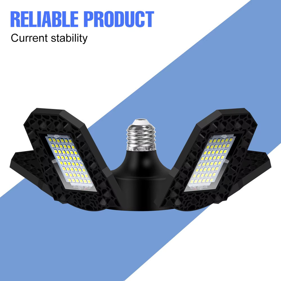Verformbare 250W LED Garage Glühbirne E27 mit Reflektor für Werkstatt und Keller, industrielle Beleuchtung 100-277V - Bild 4