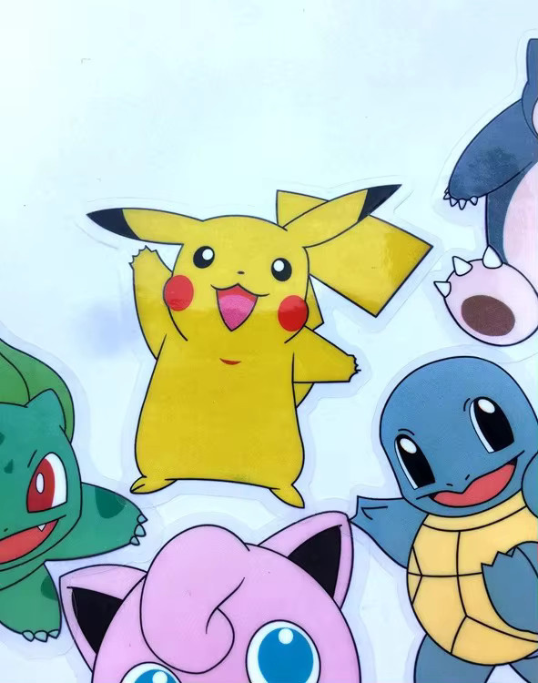 Bandai Kawaii Anime Pokemon Aufkleber in Multicolour für Handyhülle, Laptop und Dekoration - Bild 3