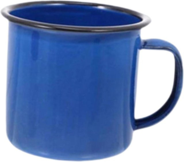 Kesoto Emaille Tasse in Blau für Kaffee und Tee - Bild 1