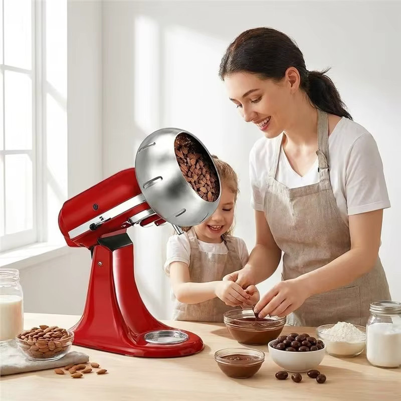 B82B Candy Coating Aufsatz für KitchenAid Tilt-Head Küchenmaschinen, Farbe: Silber, passend für 4,5 QT und 5 QT Modelle - Bild 2