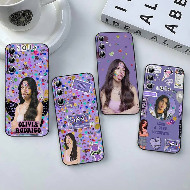 Singer-O-Olivia R-Rodrigos Soft Cover Handyhülle für Samsung Galaxy S21 S22 S23 S24 S25 S26 Ultra FE Plus 5G A52S in Multicolour - Bild 1