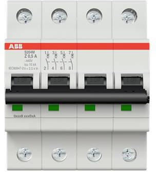 ABB S204M-Z0.5 Leitungsschutzschalter 0,5A 400V in Weiß - Bild 1