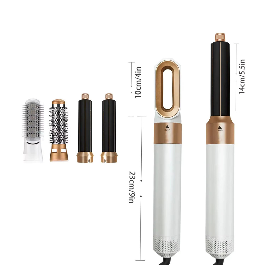 LUXLOCK 5-in-1 Haarstyling-Set, Multifunktions-Lockenstab, Haarglätter, Heißluftbürste - Bild 4