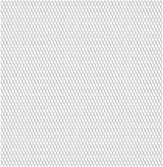 vidaXL Gittermatte aus Streckmetall in Edelstahl Silber B: 100 cm, H: 85 cm - Bild 1