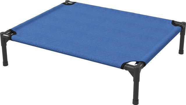 PawHut Brandina erhöhtes Hundebett für mittelgroße Hunde aus Metall und Oxford-Gewebe, Blau, B/T/H: 76 x 61 x 18 cm, Aosom - Bild 1