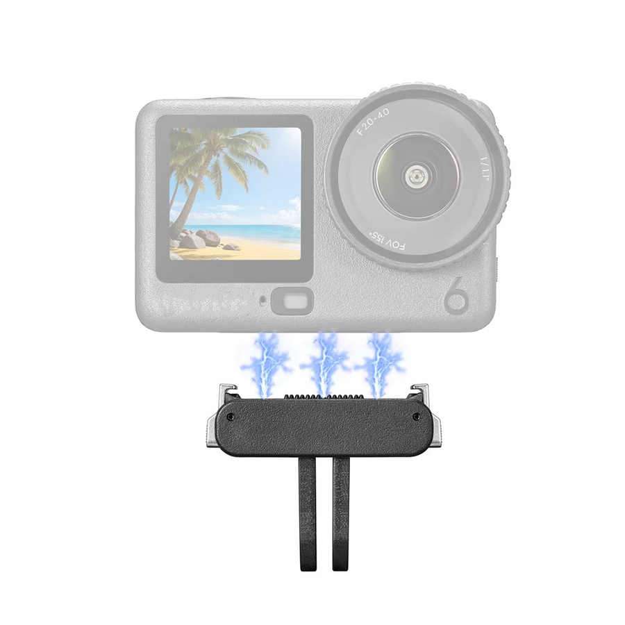 DJI Magnetischer Schnellwechseladapter Basishalterung für Osmo Action 6 und NANO Action Kamera in Schwarz - Bild 2
