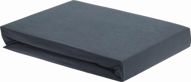 Premium Living Spannbetttuch aus Jersey mit Elasthan in Anthrazit, B/T: 150 x 200 cm - Bild 1