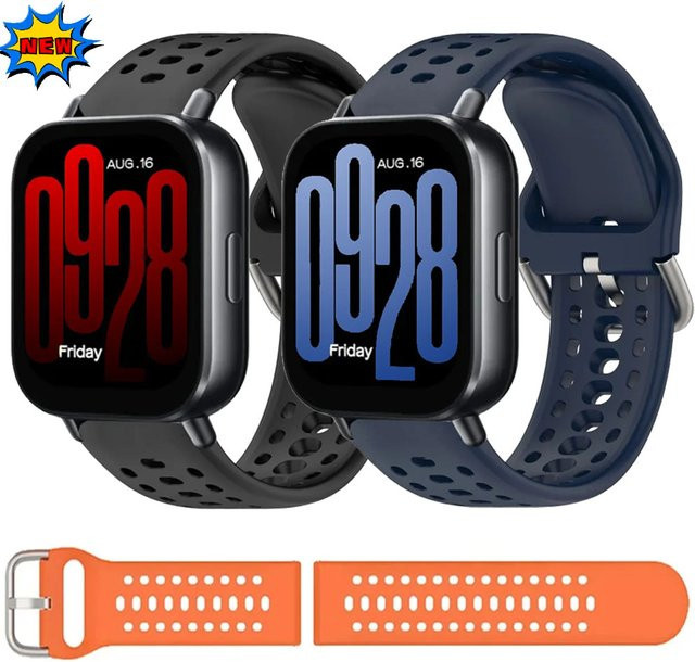 Xiaomi Uhrenarmband Silikon, 22 mm, Schwarz, Unisex - Bild 1