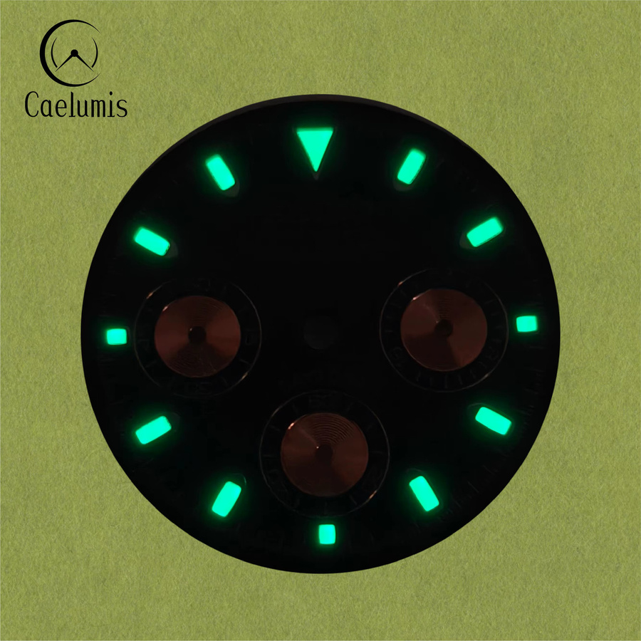 Caelumis Uhrenzubehör, S-Logo, leuchtendes Zifferblatt, 29,5 mm, Herren - Bild 2