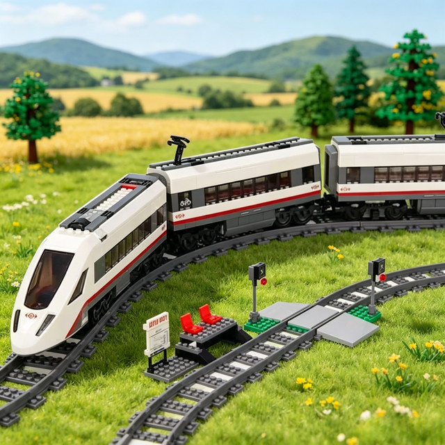 Potdemiel Hochgeschwindigkeits-Personenzug, Weiß, Fahrzeug - Bild 1