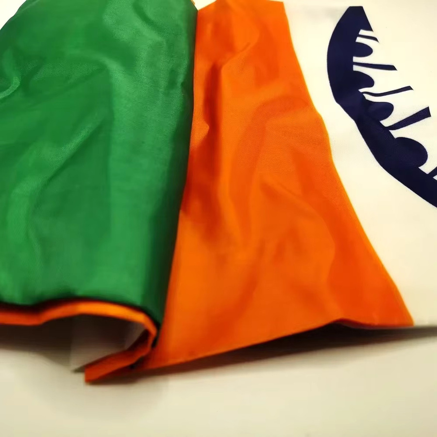 Indische Nationalflagge Tiranga als Polyester-Banner mit Messingösen, Multicolor, B x H: 91 x 152 cm - Bild 3