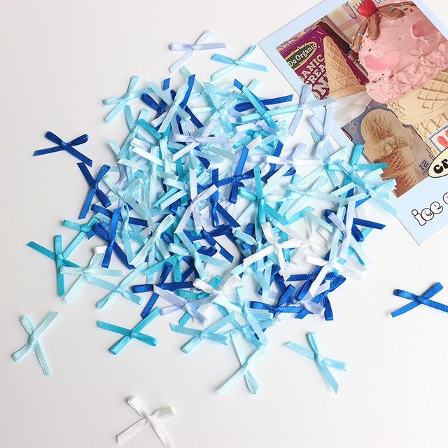 100 Stück Mini Schleifen aus Polyester in Multicolour für deine DIY Bastelprojekte und Geschenkverpackungen von xianyi01 - Bild 1