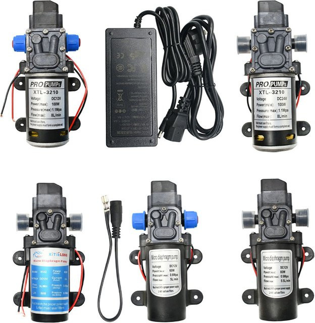KWZL DC 12V 24V Hochdruck Membran Wasserpumpe mit Automatikschalter für Bewässerungssysteme - Bild 1