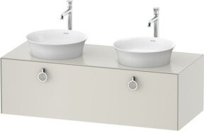 Duravit Waschtischunterschrank White Tulip in White, B/T/H: 130 x 55 x 40,8 cm - Bild 1