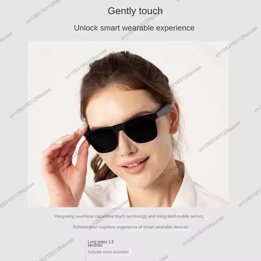 Ola Esporte Smart Bluetooth Sonnenbrille mit Sprachanruf-Steuerung und Musikfunktion, UV-polarisiert, Schwarz - Bild 5
