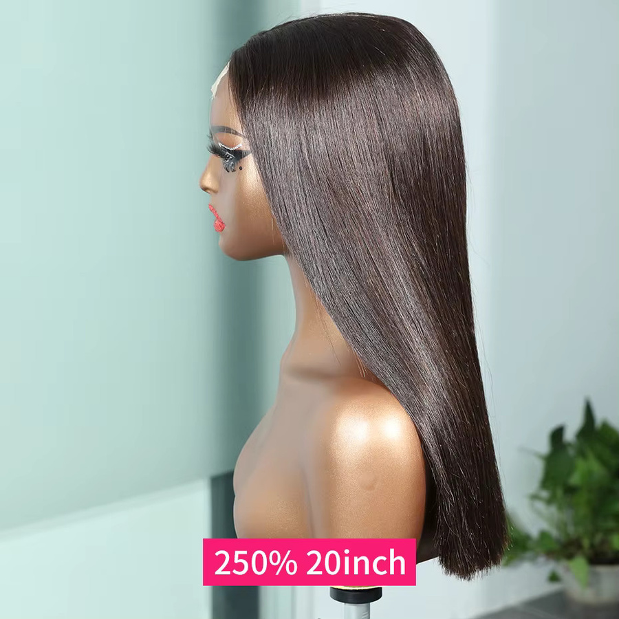 Urban Aura Bob-Echthaar-Perücke, braun, gerade, 2er Pack - Bild 5