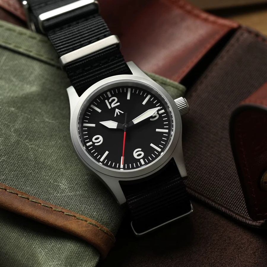 Militado Armbanduhr, Quarz, Edelstahl, 38 mm, Schwarz, Herren - Bild 4