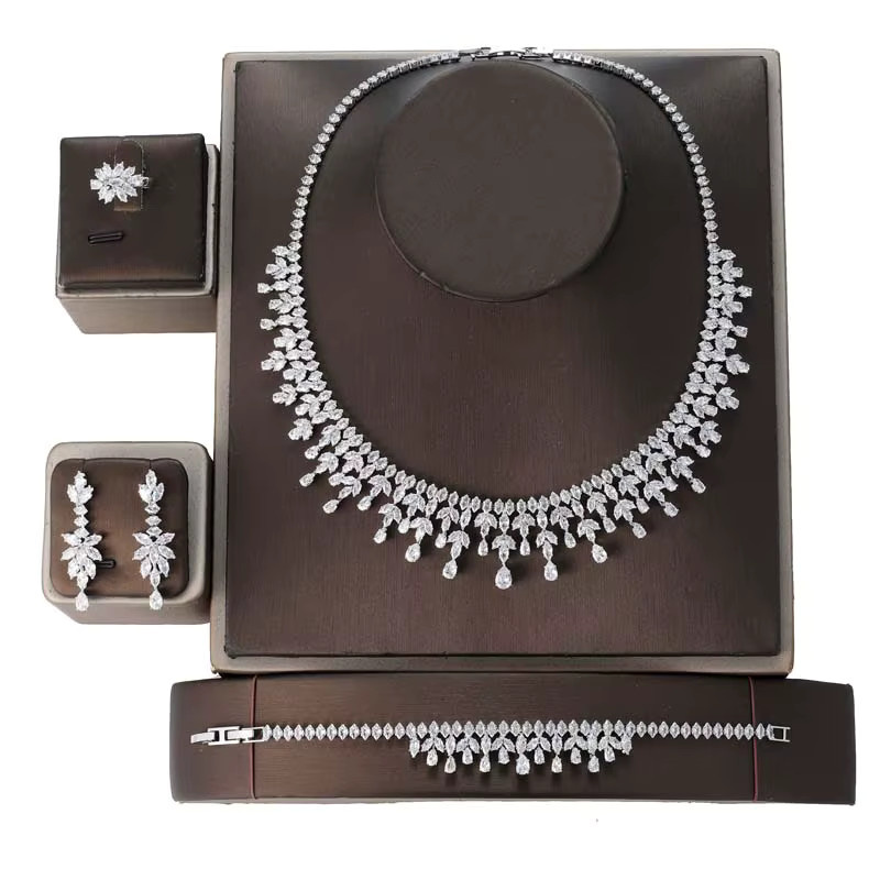Hadiyana Schmuckset, Zirkonia, Silber, Damen - Bild 2