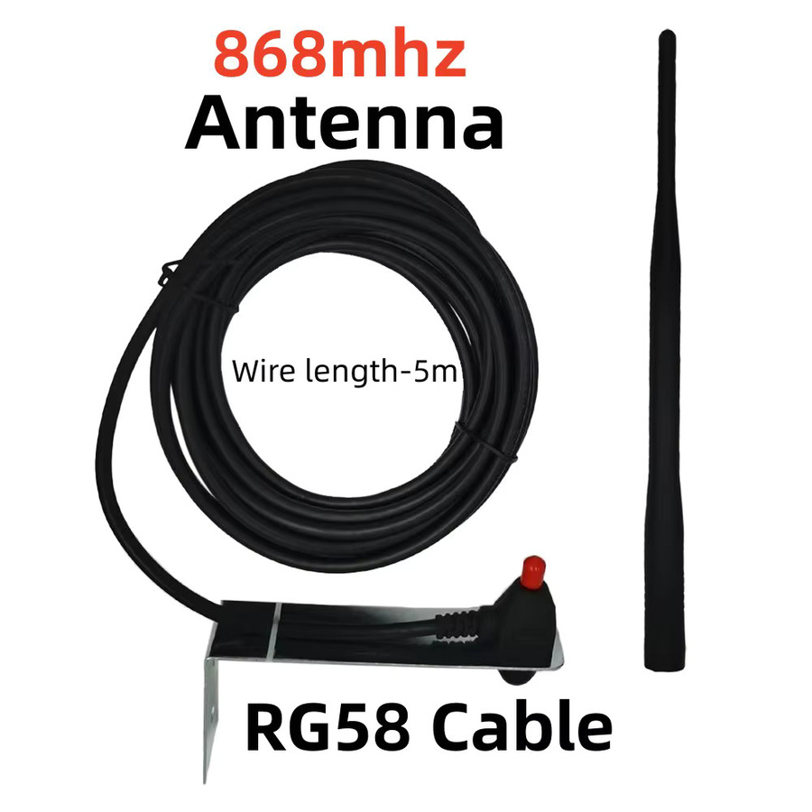 KUANGZIPENG Externe Langstreckenantenne für Garagentor-Funkempfänger 868 MHz in Schwarz - Bild 2