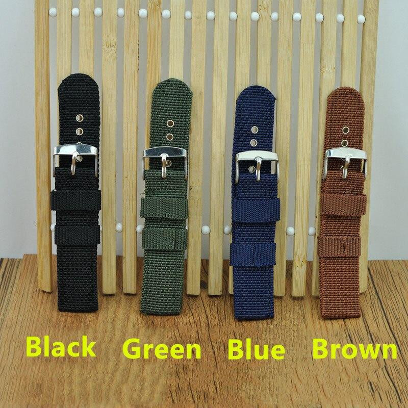 Uhrenarmband Nylon Mesh, Braun, 22mm, Damen Herren - Bild 3