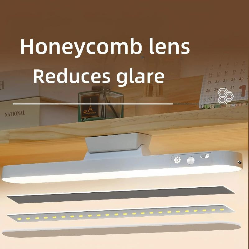 YJMP Super Lighting LED Schreibtischlichtleiste in Weiß, magnetische Untertischleuchte mit Fernbedienung, dimmbar und wiederaufladbar, einstellbare Farbtemperatur 3000K bis 6000K für Regal, Schlafzimmer und Wohnheim - Bild 3