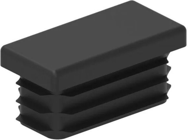 FeNau Einsteckkappe aus Kunststoff für Rechteckrohr 40 x 20 mm in Schwarz - Bild 1