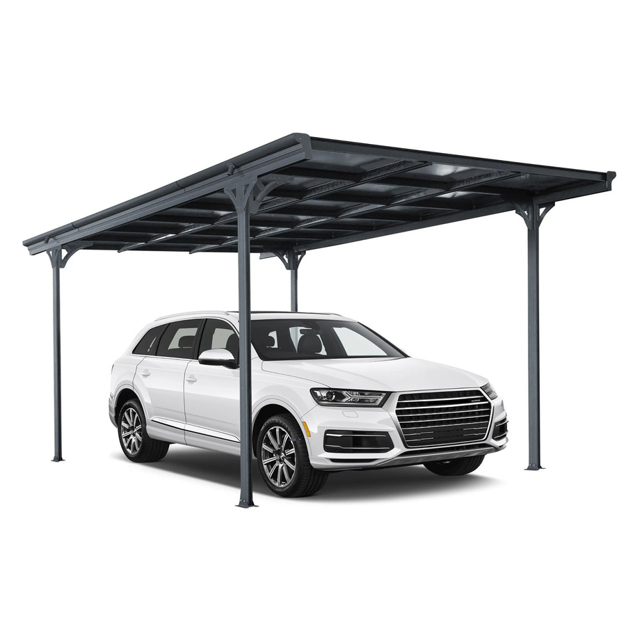 Ximax Einzelcarport ECO in Anthrazit mit Polycarbonat-Dach und Dachrinne, B/T/H: 503 x 300 x 232 cm - Bild 2