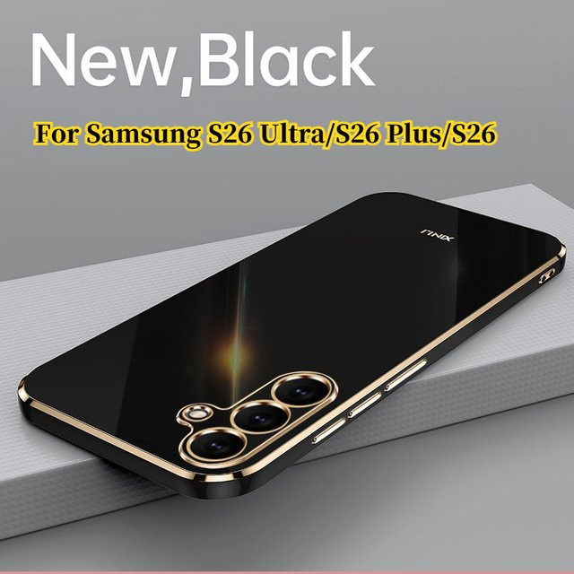 Stoßfeste Silikon Handyhülle mit Platinierung für Samsung Galaxy S26 Ultra und Galaxy S26 Plus 5G - Bild 1